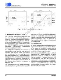 CS5372A-ISZR Datasheet Page 14