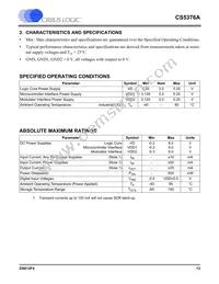 CS5376A-IQZR Datasheet Page 13