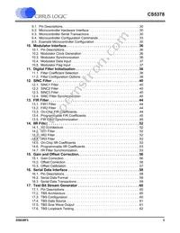 CS5378-ISZR Datasheet Page 3