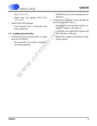 CS5378-ISZR Datasheet Page 8