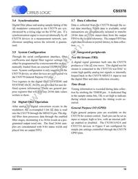 CS5378-ISZR Datasheet Page 19
