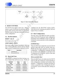 CS5378-ISZR Datasheet Page 21