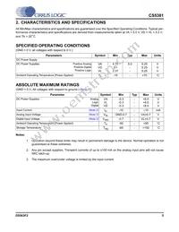 CS5381-KSZR Datasheet Page 5