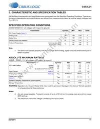 CS53L21-DNZ Datasheet Page 11