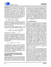 CS5460A-BSZR Datasheet Page 22
