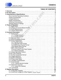 CS5461A-ISZR Datasheet Page 2