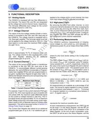 CS5461A-ISZR Datasheet Page 15
