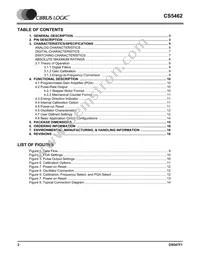 CS5462-ISZR Datasheet Page 2