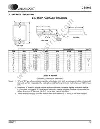 CS5462-ISZR Datasheet Page 15