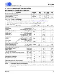 CS5463-IS Datasheet Page 7