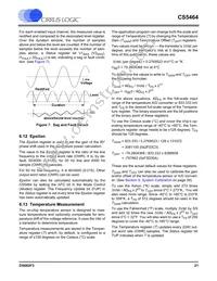 CS5464-IS Datasheet Page 21