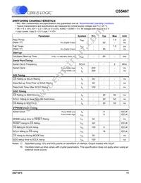 CS5467-ISZR Datasheet Page 11