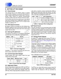CS5467-ISZR Datasheet Page 20