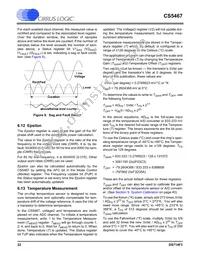 CS5467-ISZR Datasheet Page 22