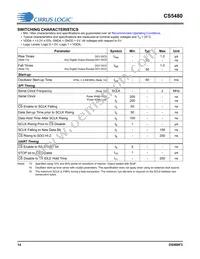 CS5480-INZR Datasheet Page 14
