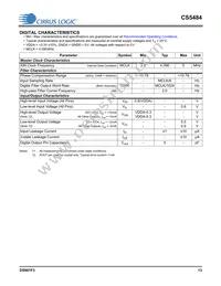 CS5484-INZR Datasheet Page 13