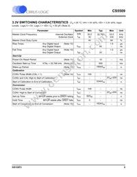 CS5509-ASZR Datasheet Page 5