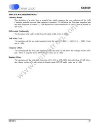 CS5509-ASZR Datasheet Page 21