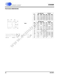 CS5509-ASZR Datasheet Page 22