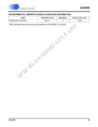 CS5509-ASZR Datasheet Page 23