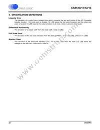 CS5512-BSZR Datasheet Page 22
