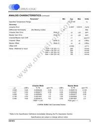CS5520-BSZ Datasheet Page 3