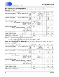CS5526-BSZR Datasheet Page 4