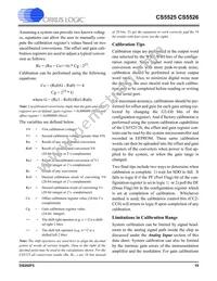 CS5526-BSZR Datasheet Page 19