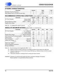 CS5528-ASZR Datasheet Page 10