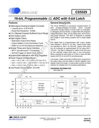 CS5529-ASZR Datasheet Cover