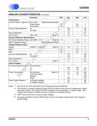 CS5529-ASZR Datasheet Page 5
