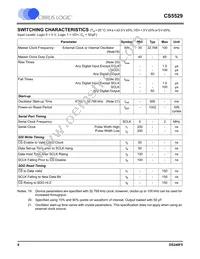 CS5529-ASZR Datasheet Page 8