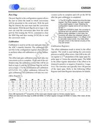 CS5529-ASZR Datasheet Page 17