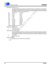 CS5530-ISZ Datasheet Page 20