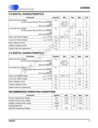 CS5550-ISZR Datasheet Page 7