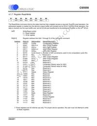 CS5550-ISZR Datasheet Page 17