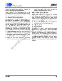 CS5550-ISZR Datasheet Page 19