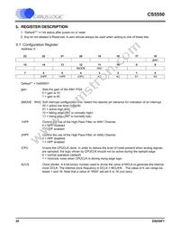 CS5550-ISZR Datasheet Page 20