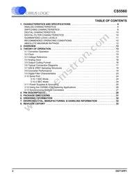 CS5560-ISZR Datasheet Page 2