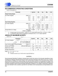 CS5566-ISZR Datasheet Page 12