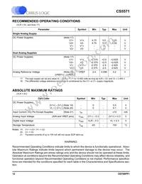 CS5571-ISZR Datasheet Page 12