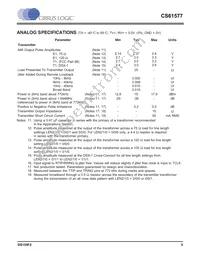CS61577-IL1Z Datasheet Page 3