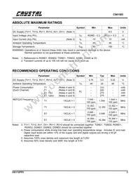 CS61583-IQ5Z Datasheet Page 3