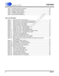 CS61584A-IQ5Z Datasheet Page 4