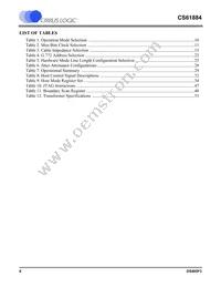 CS61884-IQZ Datasheet Page 6