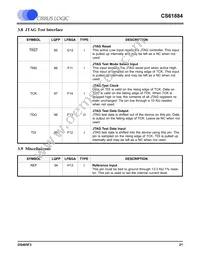 CS61884-IQZ Datasheet Page 21