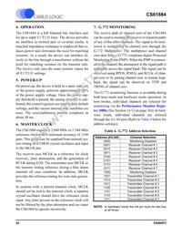 CS61884-IQZ Datasheet Page 22