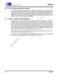 CS6422-CSZR Datasheet Page 16