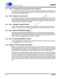 CS6422-CSZR Datasheet Page 18