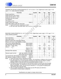 CS8130-CSZR Datasheet Page 2